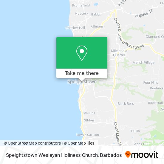 Speightstown Wesleyan Holiness Church map