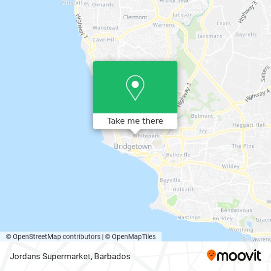 Jordans Supermarket map