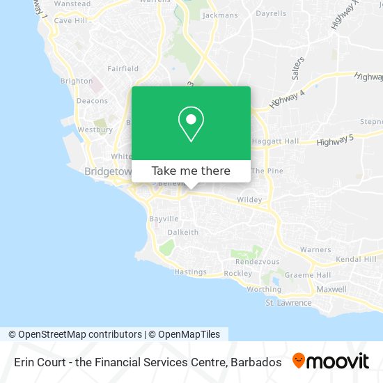 Erin Court - the Financial Services Centre map