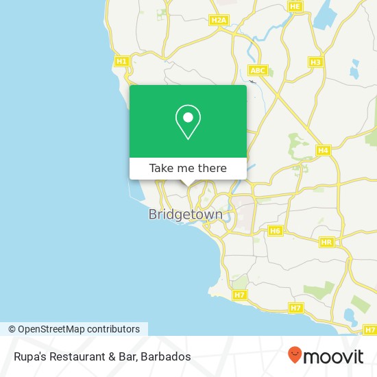 Rupa's Restaurant & Bar map