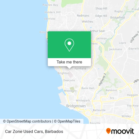 Car Zone Used Cars map