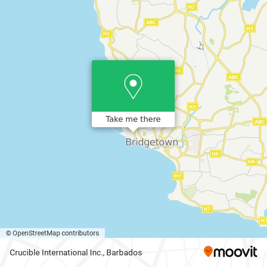 Crucible International Inc. map