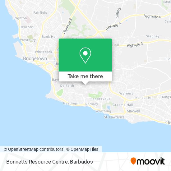 Bonnetts Resource Centre map