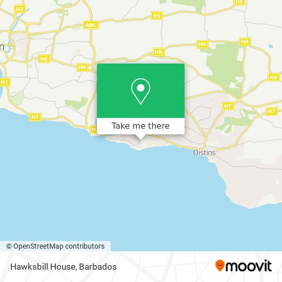 Hawksbill House map