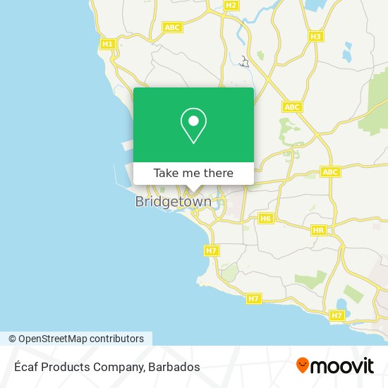 Écaf Products Company map
