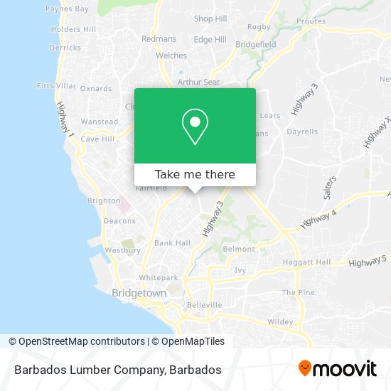 Barbados Lumber Company map