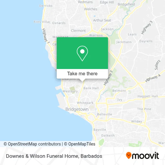 Downes & Wilson Funeral Home map