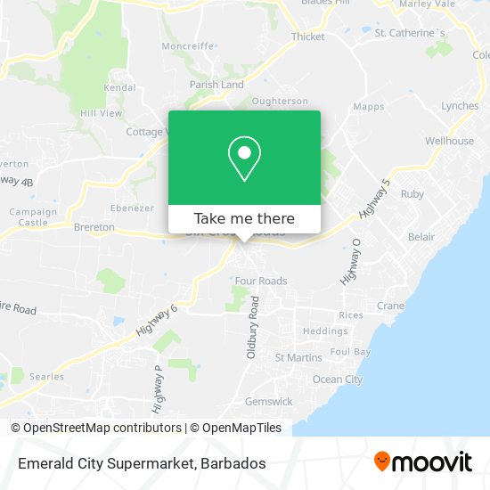Emerald City Supermarket map