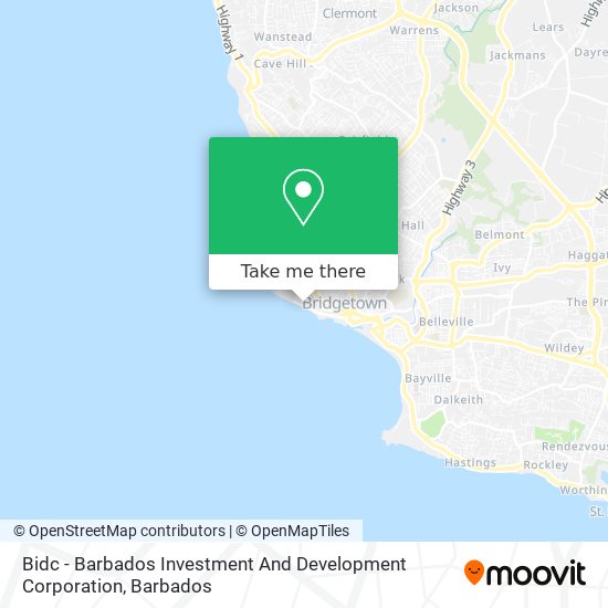 Bidc - Barbados Investment And Development Corporation map