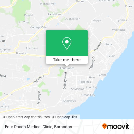 Four Roads Medical Clinic map