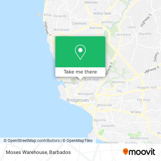 Moses Warehouse map