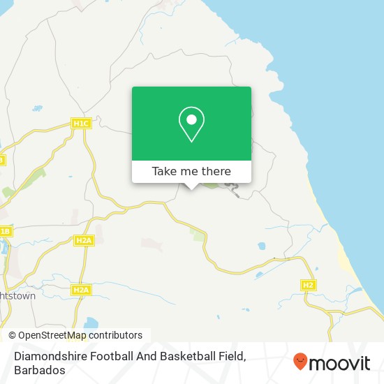Diamondshire Football And Basketball Field map