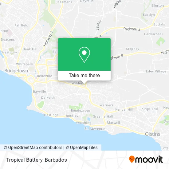 Tropical Battery map