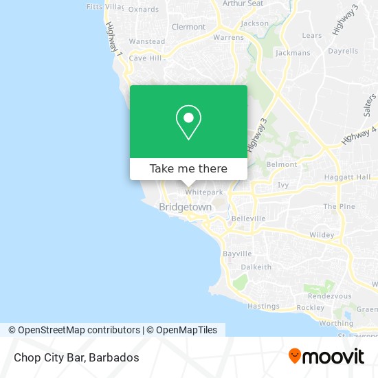 Chop City Bar map