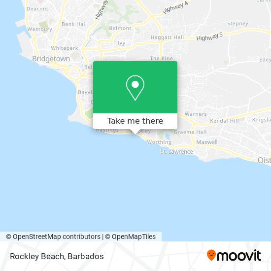 Rockley Beach map