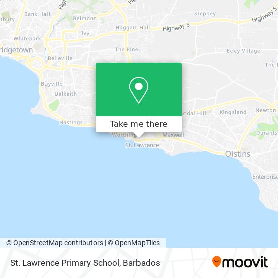 St. Lawrence Primary School map