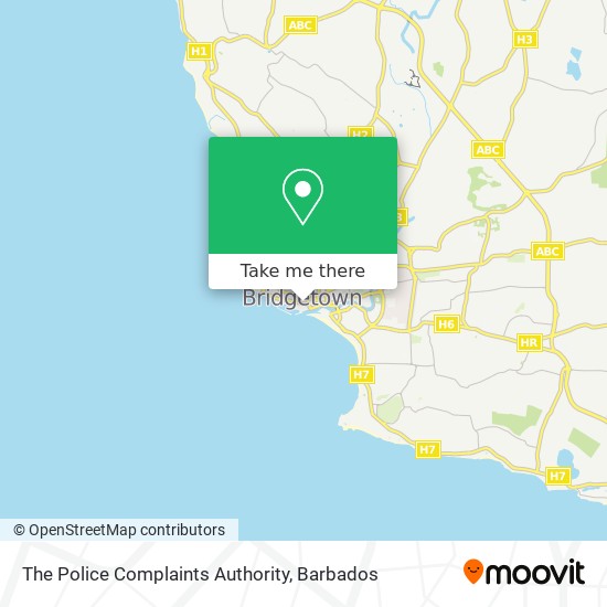 The Police Complaints Authority map