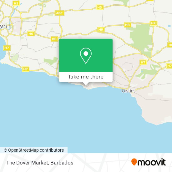 The Dover Market map