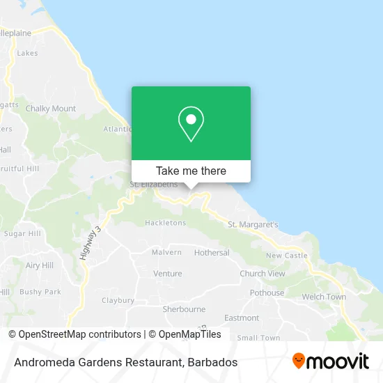 Andromeda Gardens Restaurant map