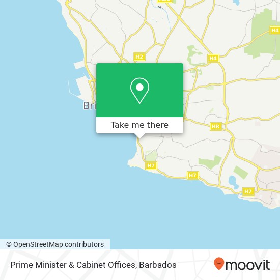 Prime Minister & Cabinet Offices map