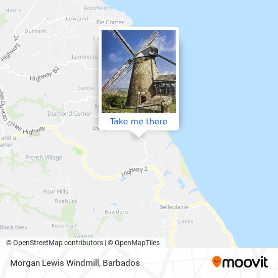 Morgan Lewis Windmill map