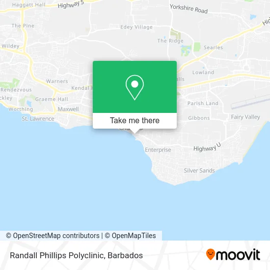 Randall Phillips Polyclinic map