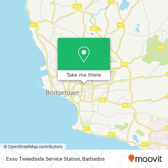 Esso Tweedside Service Station map
