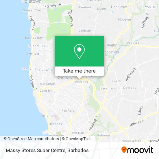 Massy Stores Super Centre map