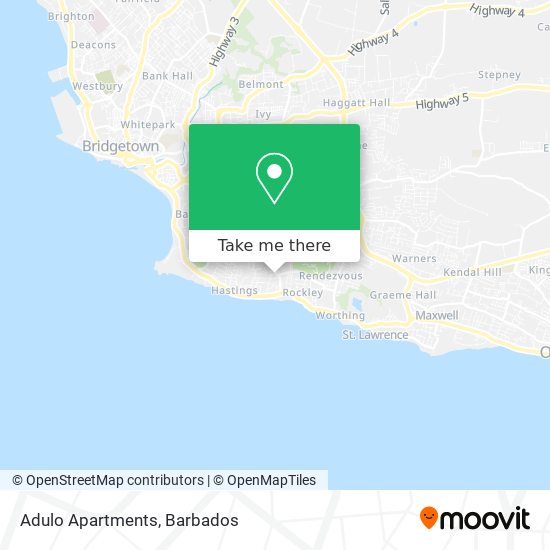 Adulo Apartments map