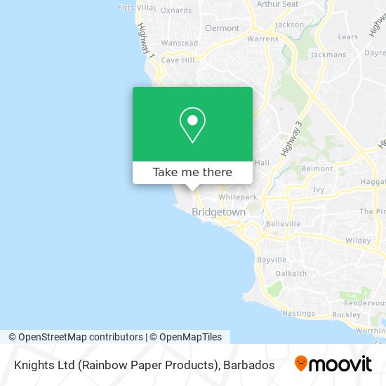 Knights Ltd (Rainbow Paper Products) map