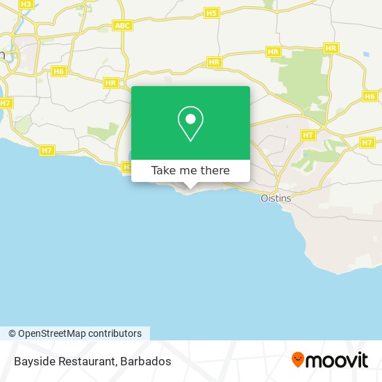 Bayside Restaurant map