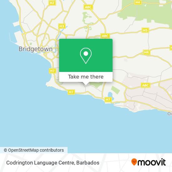 Codrington Language Centre map