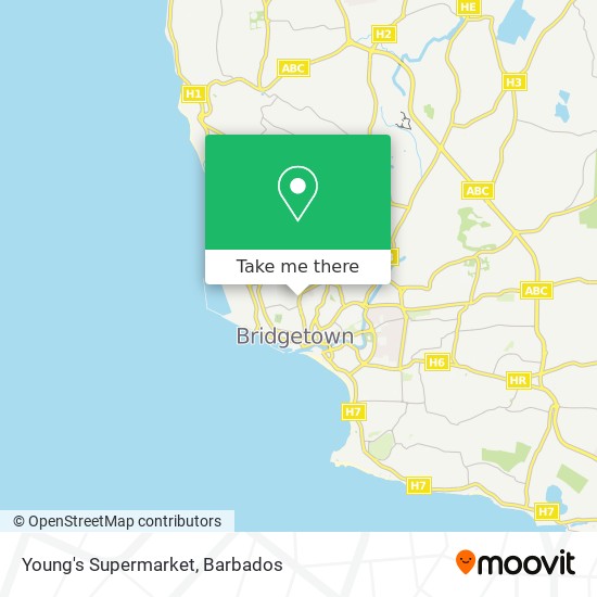 Young's Supermarket map