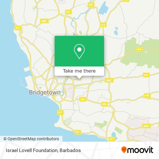 Israel Lovell Foundation map