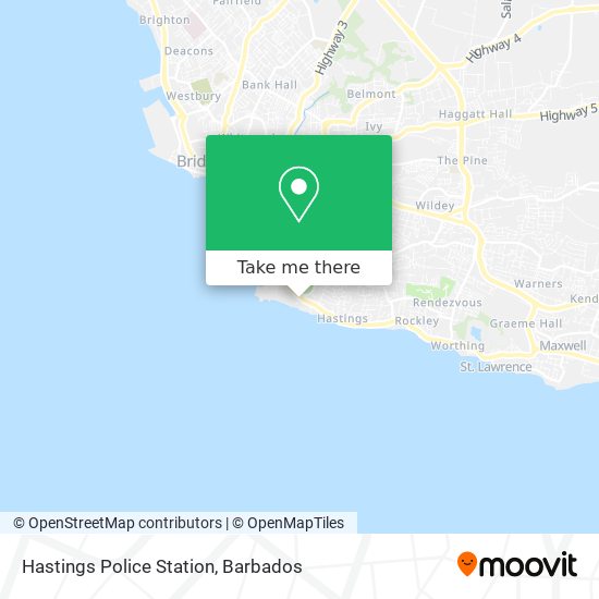 Hastings Police Station map