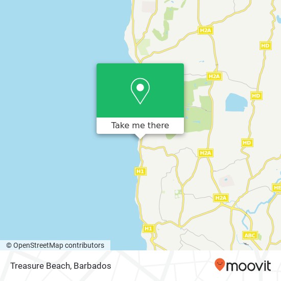 Treasure Beach map