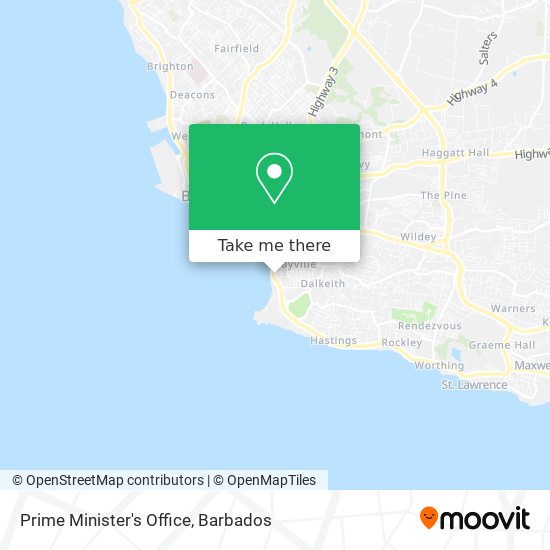 Prime Minister's Office map