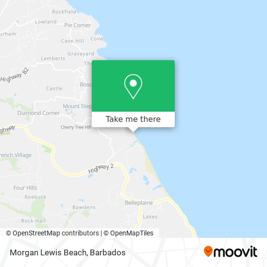 Morgan Lewis Beach map