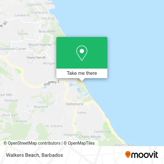 Walkers Beach map
