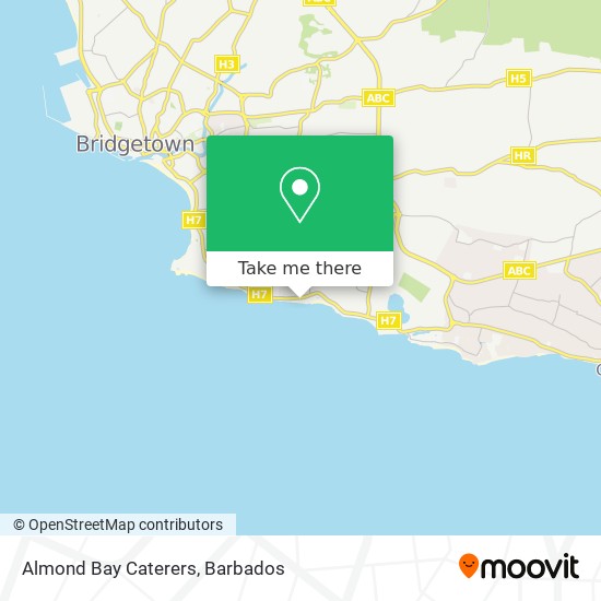 Almond Bay Caterers map