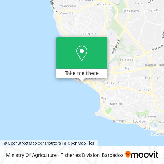 Ministry Of Agriculture - Fisheries Division map