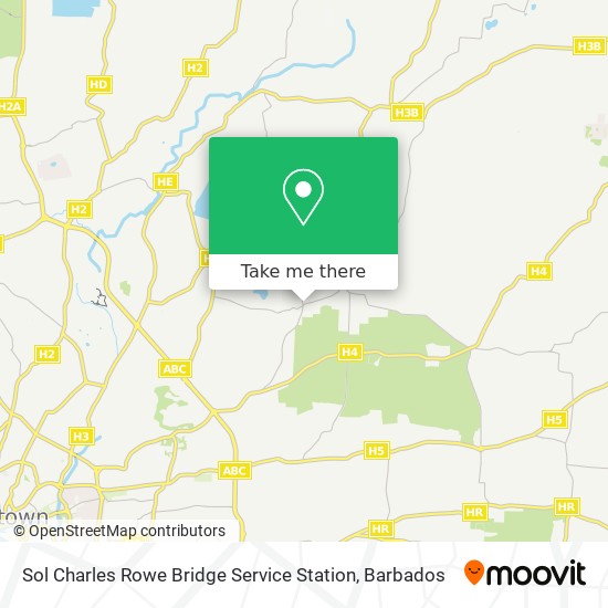 Sol Charles Rowe Bridge Service Station map