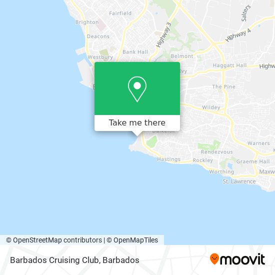 Barbados Cruising Club map