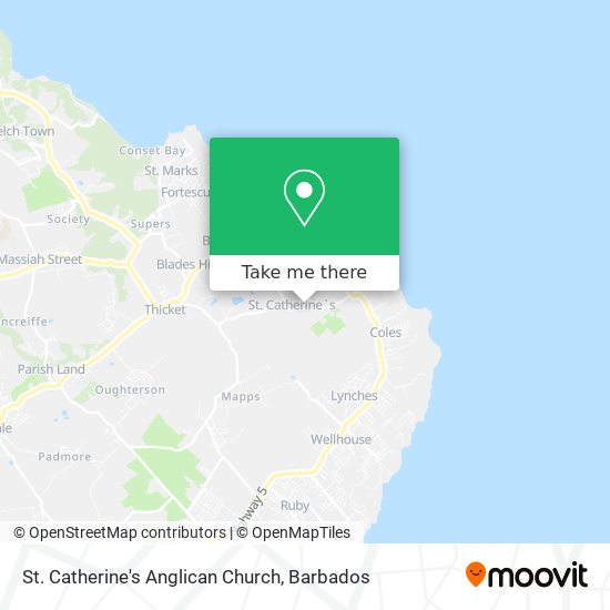 St. Catherine's Anglican Church map