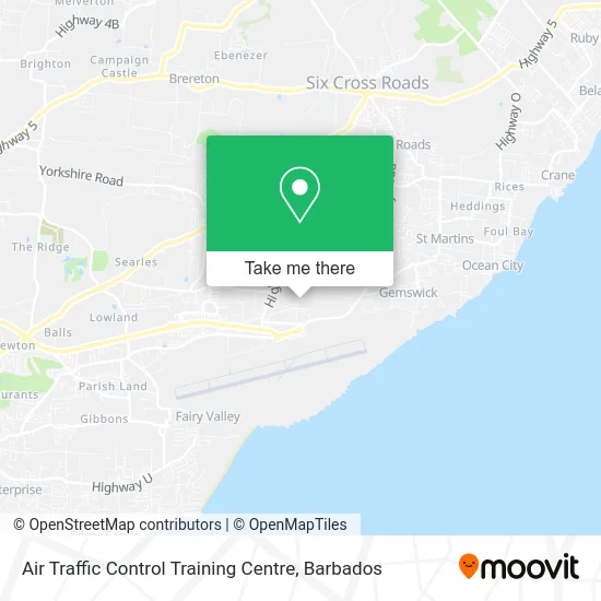 Air Traffic Control Training Centre map