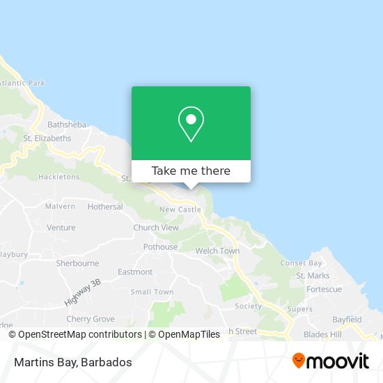 Martins Bay map
