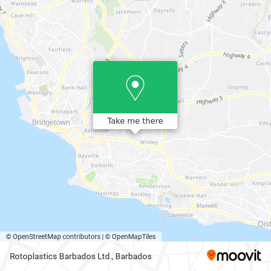 Rotoplastics Barbados Ltd. map
