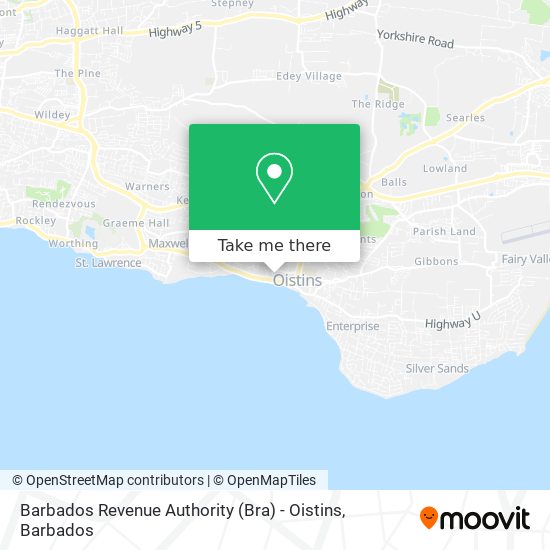 Barbados Revenue Authority (Bra) - Oistins map