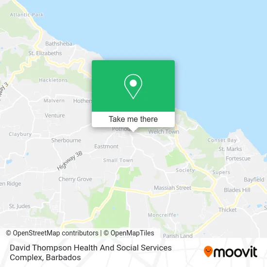 David Thompson Health And Social Services Complex map