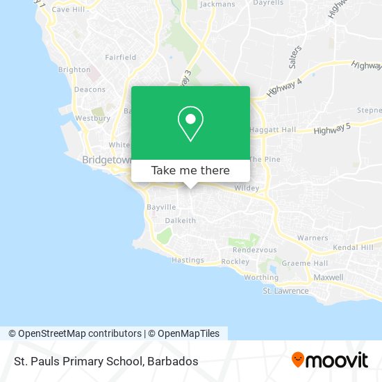 St. Pauls Primary School map